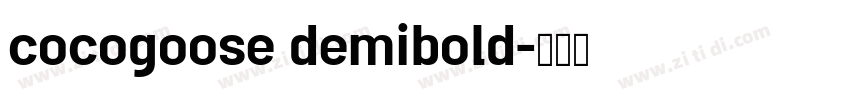 cocogoose demibold字体转换